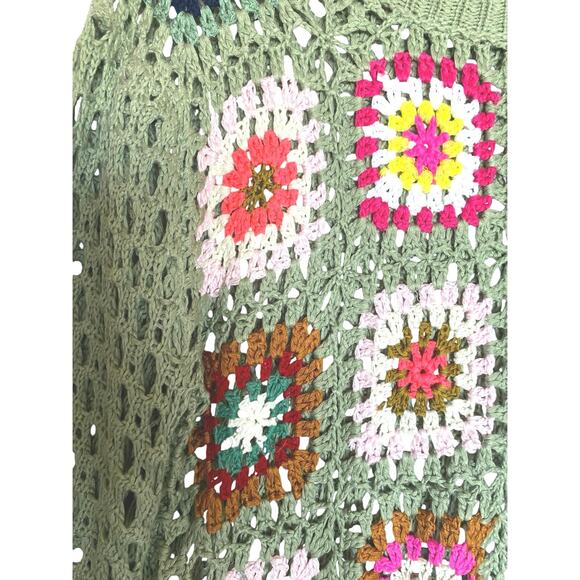 Davi & Dani colorful granny square crochet sweater - Picture 2 of 8